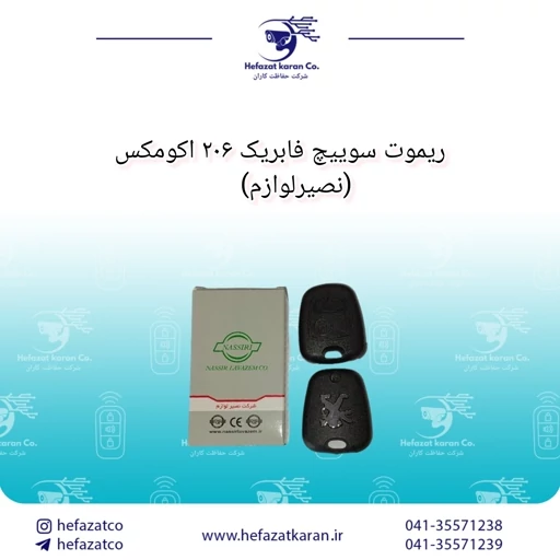ریموت سوییچ فابریک 206 اکومکس (نصیرلوازم)